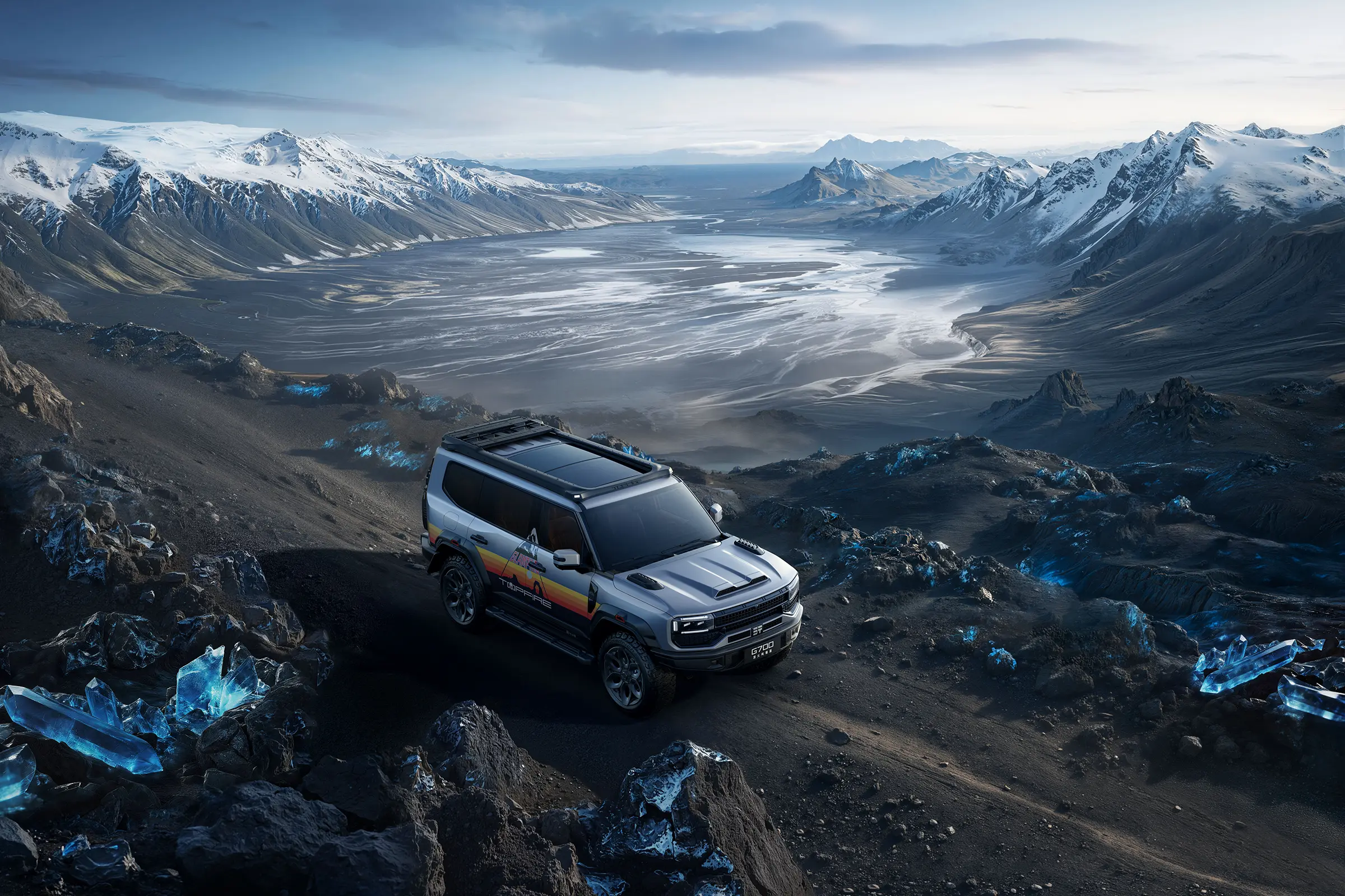 Jetour Horizon G700 V2 — Further exterior angle of the same vehicle. Image 3 of 3. Authorized new car for export from Ch...