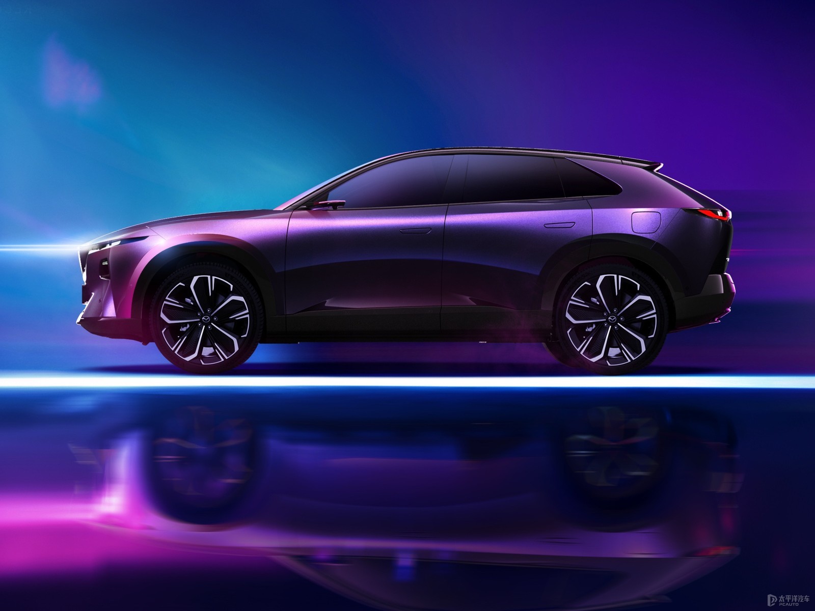 Mazda EZ60 2025 Extended Range 200 MAX — Further exterior angle of the same vehicle. Image 3 of 3. Modified new car for ...