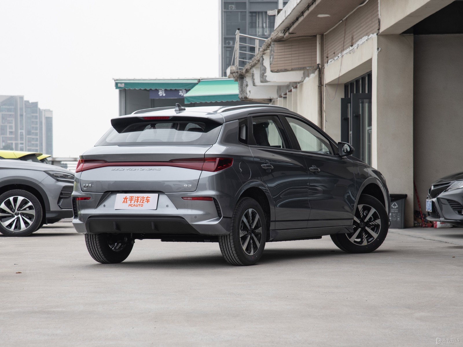 BYD E2 Deluxe Edition — Additional exterior view. Image 2 of 3. Modified new car for export from China.