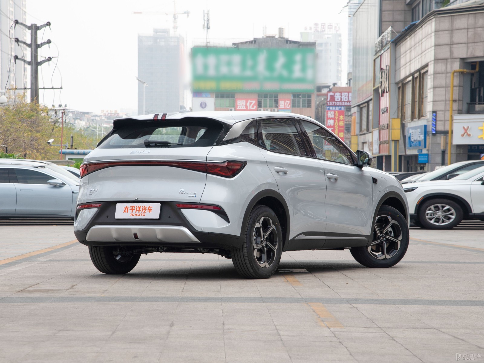 BYD Yuan PLUS EV 510 — Additional exterior view. Image 2 of 3. Authorized new car for export from China.