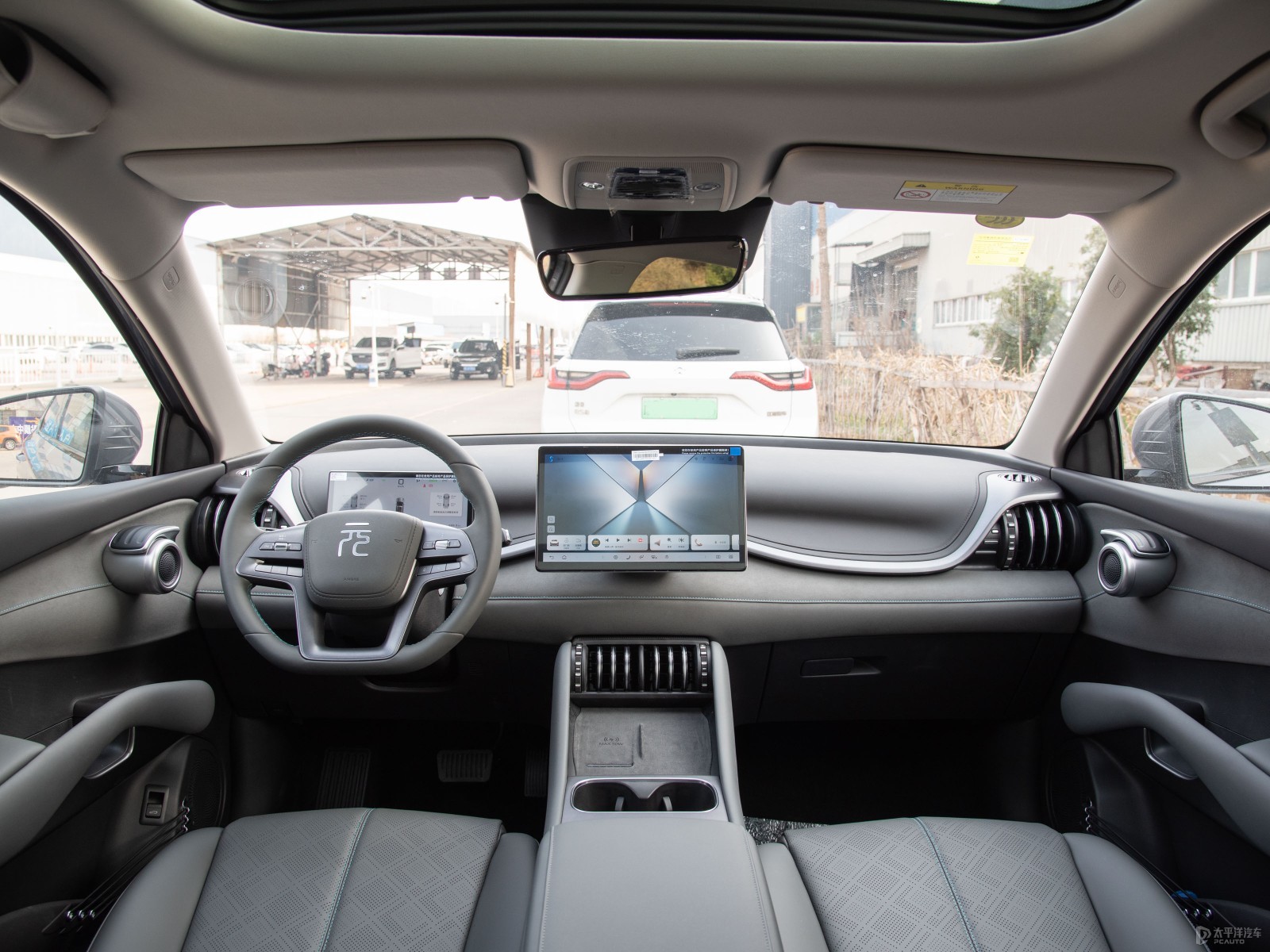 BYD Yuan PLUS 510 Deluxe Edition — Further exterior angle of the same vehicle. Image 3 of 3. Authorized new car for expo...
